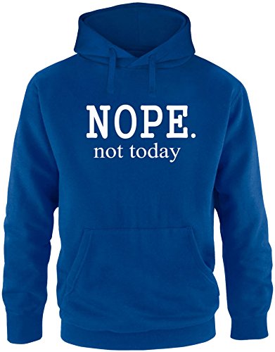 EZYshirt® Nope.not Today Herren Hoodie | Herren Kapuzenpullover | Herren Pullover von Ezyshirt