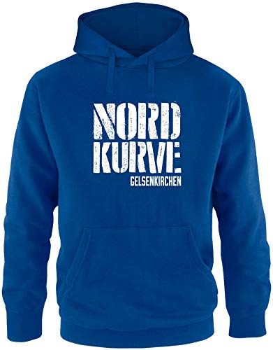 EZYshirt® Nordkurve auf Schalke Herren Hoodie | Herren Kapuzenpullover | Herren Pullover von Ezyshirt