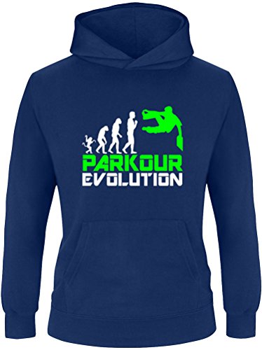 EZYshirt® Parkour Evolution Kinder Hoodie von Ezyshirt