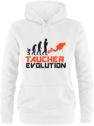 EZYshirt® Taucher Evolution Damen Hoodie von EZYshirt