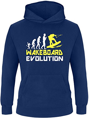 EZYshirt® Wakeboard Evolution Kinder Hoodie von Ezyshirt