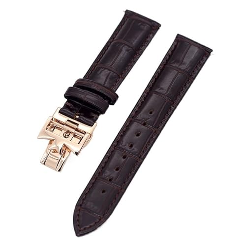 EZZON 19 mm, 20 mm, 22 mm, doppelseitiges Rindslederarmband für Vacheron VC Uhrenarmband Constantin für Damen und Herren, 20 mm, Achat von EZZON