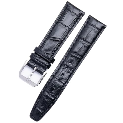 EZZON 20/21/22 mm weiches Rindslederarmband, flaches Ende, passend für IWC-Armband, Pilotenuhren, Portofino Portugieser Gürtel, 20 mm, Achat von EZZON