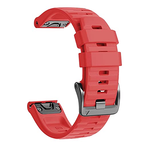 EZZON 22 x 26 mm Armband für Garmin Fenix 6 6X Pro 5X 5 Plus 3 3HR Forerunner 945 Silikon-Schnellverschluss-Armband, For Forerunner 935 945, Achat von EZZON