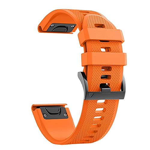 EZZON 22 x 26 mm Uhrenarmbänder für Garmin Fenix 7 7X 6 6X Pro 5 5X Plus 3HR Forerunner 935 Smartwatch, Silikonarmband, schnell und einfach anzubringen, 22mm For Epix, Achat von EZZON