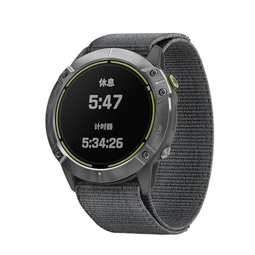 EZZON 26 22 mm Nylon-Uhrenarmband für Garmin Fenix 6X Pro Solar Fenix 5X 5X Plus 3 HR Descent MK1 Fenix 6 5 935 945 S60 Uhrenarmband, 22mm Fenix 6 Pro, Achat von EZZON