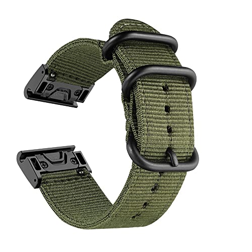 EZZON 26 mm Nylon-Uhrenarmband für Garmin Fenix 7X 6X Pro 5X Plus Smart Armband für Fenix 3 3HR Armband, For Fenix 3 3HR, Achat von EZZON