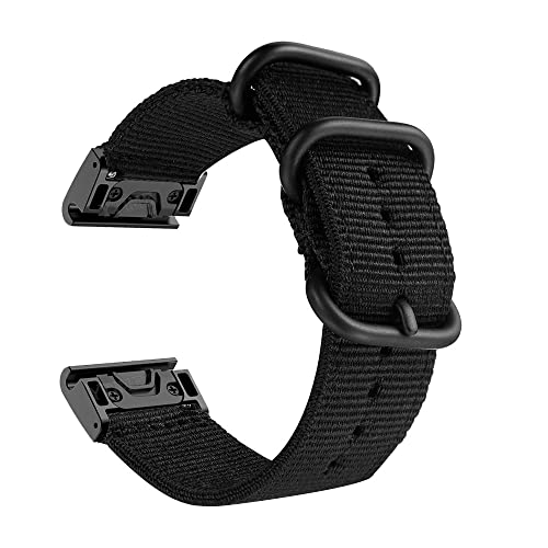 EZZON 26 mm Nylon-Uhrenarmband für Garmin Fenix 7X 6X Pro 5X Plus Smart Armband für Fenix 3 3HR Armband, For Fenix 7X, Achat von EZZON