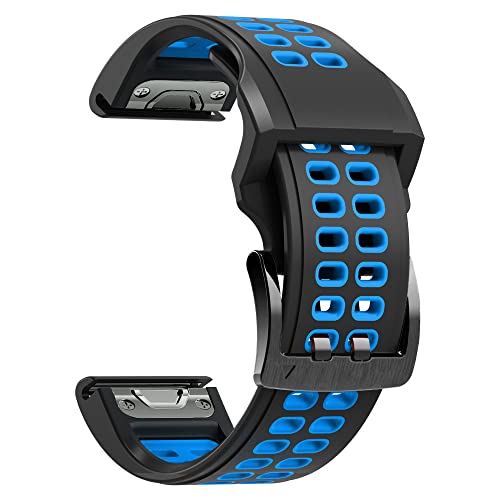 EZZON 26 x 22 mm Silikon-Smartwatch-Armbänder mit Schnellverschluss für Garmin Fenix 7 7X 6 6X Pro 5 5X Plus 935 Epix Zubehör Armband, For Forerunner 935 945, Achat von EZZON