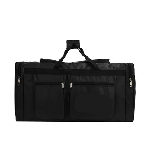EZZON 80L Reisetasche Faltbare Große Kapazität Wasserdicht Business Sport Handtasche Verschleißfest Tragbar Multifunktions Seesack, Schwarz , Einheitsgröße, Handwerker von EZZON
