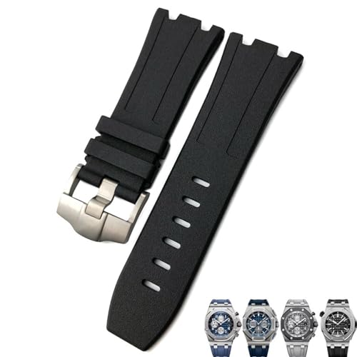 EZZON Ersatz-Uhrenarmband aus natürlichem Kunstharz, Fluorkautschuk, 28 mm, für Audemars Royal Oak Piguet Offshore, für AP Uhrenarmband, 30 mm, Achat von EZZON