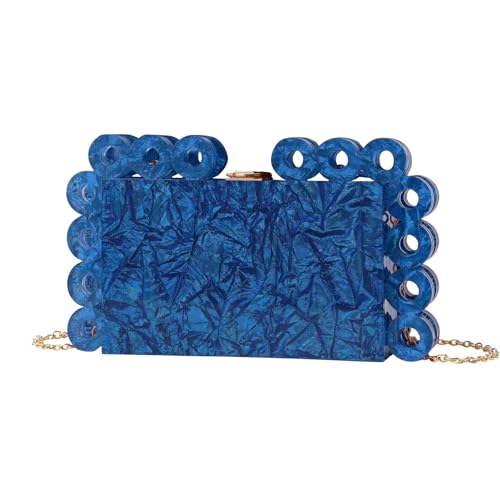 EZZON Fashion Trend Marmor Kreis Abendtasche Damen Crossbody Umhängetasche Handytasche, blau, Einheitsgröße EZZON Fashion Trend Marmor Kreis Abendtasche Damen Crossbody Umhängetasche Handytasche, blau, Einheitsgröße von EZZON