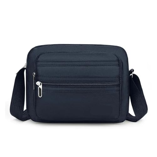 EZZON Herren-Umhängetasche, großes Fassungsvermögen, Pendler-Stil, einzelne Umhängetasche, modisch, Freizeit, Herren-Umhängetasche, blau, Einheitsgröße von EZZON