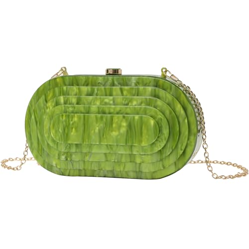 EZZON Modetrend Marmor Muster Tasche Damen Crossbody Umhängetasche Handytasche, grün, Einheitsgröße von EZZON