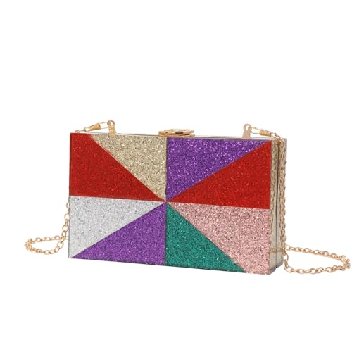 EZZON Modische Damen-Taschen, Acryl, Kette, Schultertasche, Kuriertasche, Handytasche, bunt, Einheitsgröße EZZON Modische Damen-Taschen, Acryl, Kette, Schultertasche, Kuriertasche, Handytasche, bunt, Einheitsgröße von EZZON