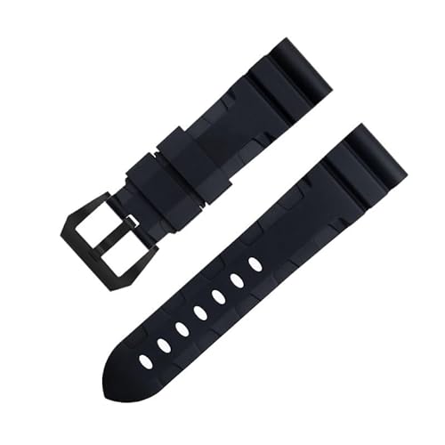 EZZON Panerai Uhrenarmband, Zubehör für PAM1392/0682-Serie, 22 mm, 24 mm, Fluorkautschuk, weiches FKM-Gummi-Uhrenarmband, 42/44 mm Zifferblatt, 24 mm, Achat von EZZON