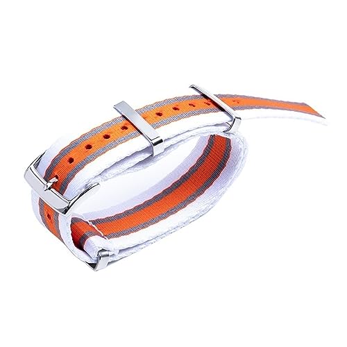 EZZON Schweißfestes weiches Uhrenarmband aus Segeltuch, Nylon, Uhrenzubehör, passend für Omega Nylonarmband für Speedmaster 300 AT150 Aqua Terra Gürtel, 20 mm, 20 mm, Achat von EZZON