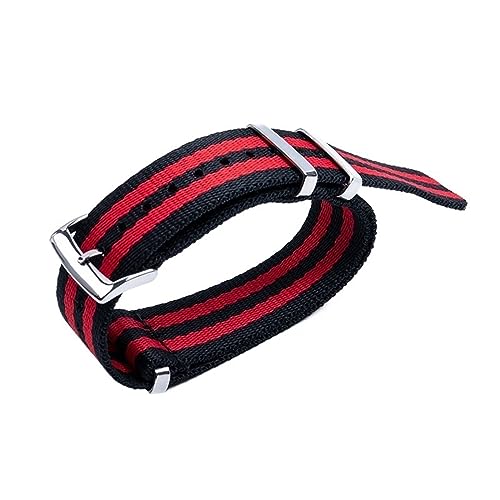 EZZON Schweißfestes weiches Uhrenarmband aus Segeltuch, Nylon, Uhrenzubehör, passend für Omega Nylonarmband für Speedmaster 300 AT150 Aqua Terra Gürtel, 20 mm, 21 mm, Achat von EZZON