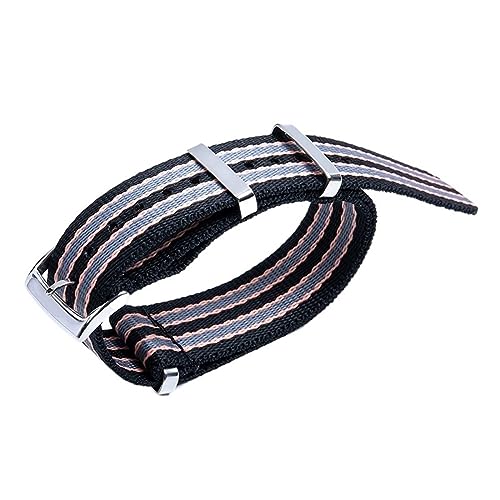 EZZON Schweißfestes weiches Uhrenarmband aus Segeltuch, Nylon, Uhrenzubehör, passend für Omega Nylonarmband für Speedmaster 300 AT150 Aqua Terra Gürtel, 20 mm, 21 mm, Achat von EZZON