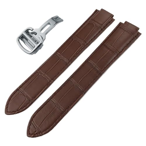 EZZON Uhrenarmband aus Kalbsleder, für Ballon Bleu de Cartier konvexe Uhrenarmbänder mit 14/16/18/20/22 mm, 14mm rosegold, Achat von EZZON