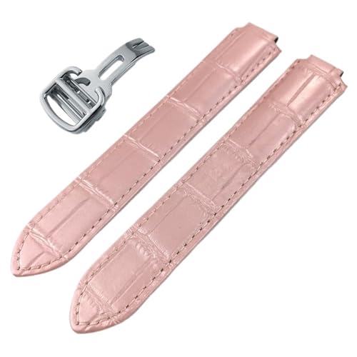 EZZON Uhrenarmband aus Kalbsleder, für Ballon Bleu de Cartier konvexe Uhrenarmbänder mit 14/16/18/20/22 mm, 16mm rosegold, Achat von EZZON