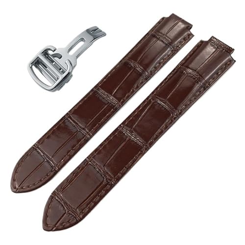 EZZON Uhrenarmband aus Kalbsleder, für Ballon Bleu de Cartier konvexe Uhrenarmbänder mit 14/16/18/20/22 mm, 18mm rosegold, Achat von EZZON