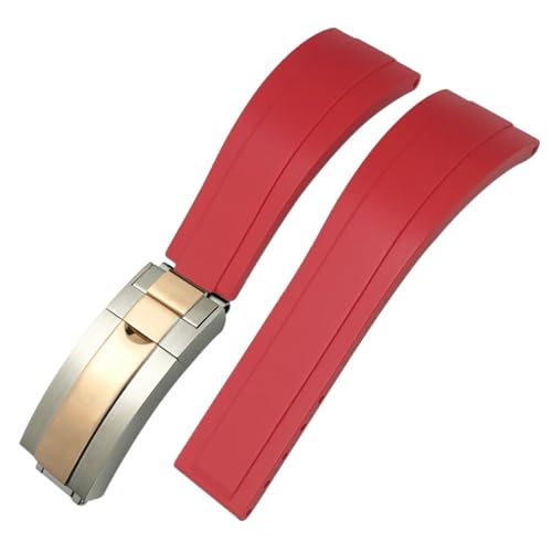 EZZON Uhrenarmband aus Naturkautschuk, 18 mm, 19 mm, 20 mm, 21 mm, für Rolex Submariner Daytona Yatch Master Oyester Datejust Silikon-Uhrenarmband, 20 mm, Achat von EZZON