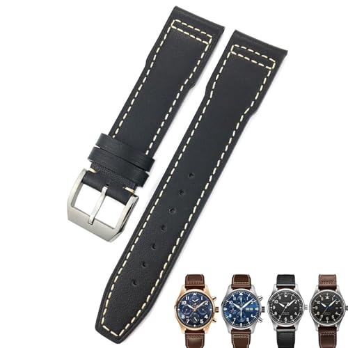 EZZON Uhrenarmband aus Rindsleder, 20 mm, 21 mm, 22 mm, geeignet für IWC Pilot Portfino Mark IW3270 Kalbsleder, inklusive Werkzeug, 21mm Black clasp, Achat EZZON Uhrenarmband aus Rindsleder, 20 mm, 21 mm, 22 mm, geeignet für IWC Pilot Portfino Mark IW3270 Kalbsleder, inklusive Werkzeug, 21mm Black clasp, Achat von EZZON