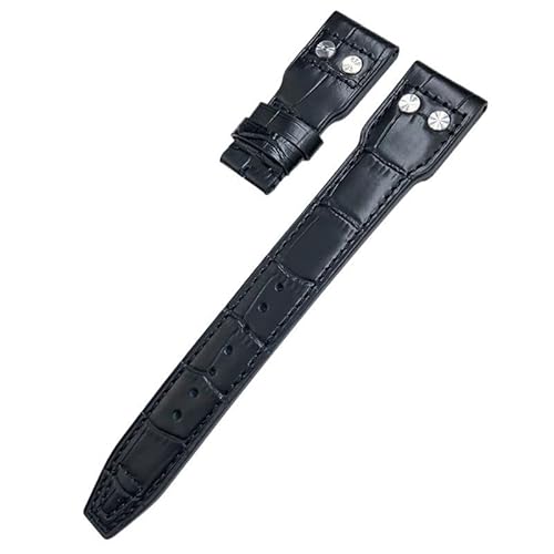 EZZON Uhrenarmband aus echtem Leder, 20 mm, 21 mm, 22 mm, passend für IWC Spitfire Big Pilot Watch IW5009, Rindslederband, 20 mm von EZZON