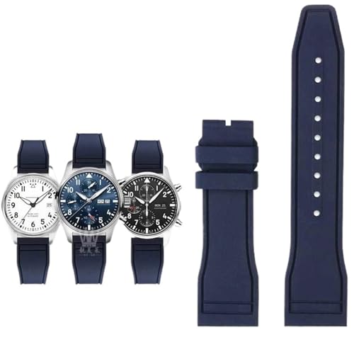 EZZON Uhrenarmband für IWC Fluoro-Gummi, Schnellverschluss, Pilot AMG Petronas F1 Team, wasserdichtes Sportarmband, 20 mm, 21 mm, 22 mm, 20 mm von EZZON