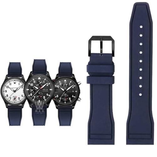 EZZON Uhrenarmband für IWC Fluoro-Gummi, Schnellverschluss, Pilot AMG Petronas F1 Team, wasserdichtes Sportarmband, 20 mm, 21 mm, 22 mm, 22 mm von EZZON