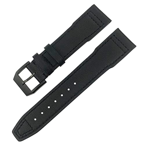 EZZON Uhrenarmband für IWC IW3777 IW3270 Mark 18 Big Pilot's Watch Armband aus weichem Rindsleder, 20 mm, 21 mm, 22 mm, Lederarmband, 21 mm, Achat von EZZON