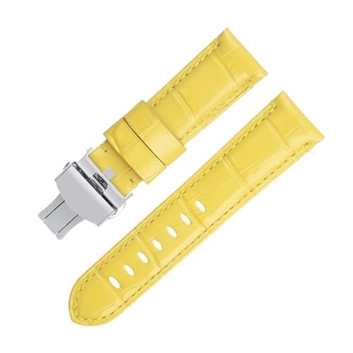 EZZON Uhrenarmband für Panerai-Armband für PAM441/438-Serie, weiches Rindsleder, echtes Bambusleder, 20 mm, 22 mm, 24 mm, 20 mm, Achat von EZZON