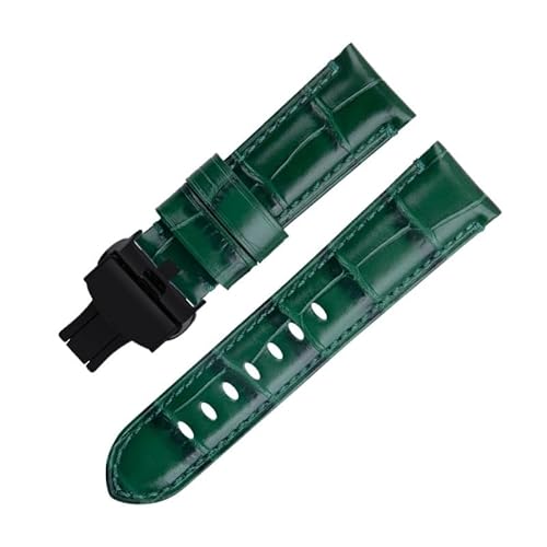 EZZON Uhrenarmband für Panerai-Armband für PAM441/438-Serie, weiches Rindsleder, echtes Bambusleder, 20 mm, 22 mm, 24 mm, 24 mm, Achat von EZZON