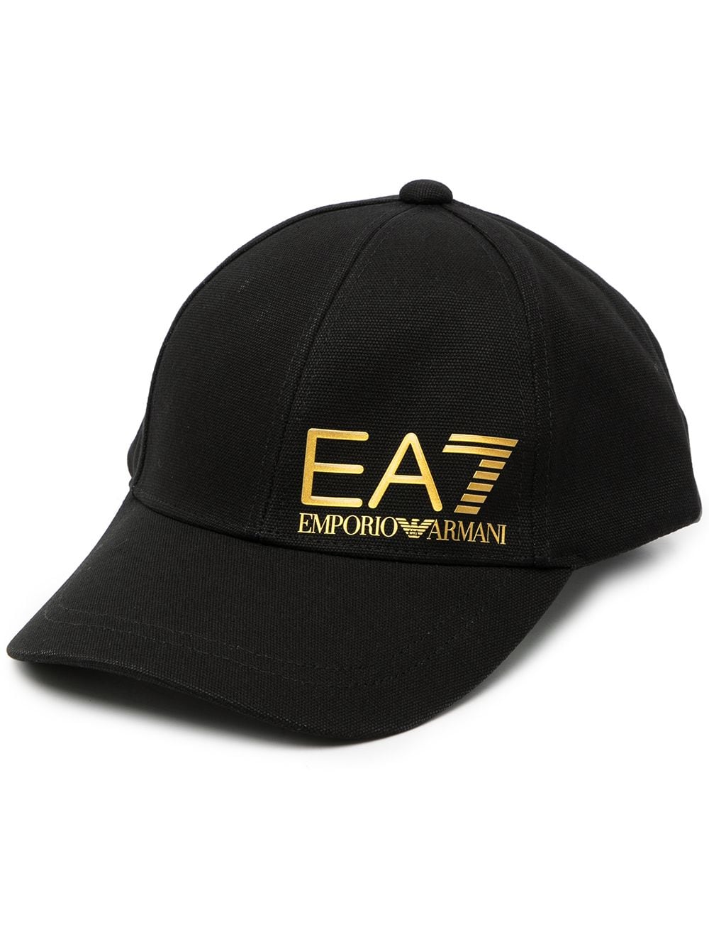 Ea7 Emporio Armani Baseballkappe mit Logo-Print - Schwarz von Ea7 Emporio Armani