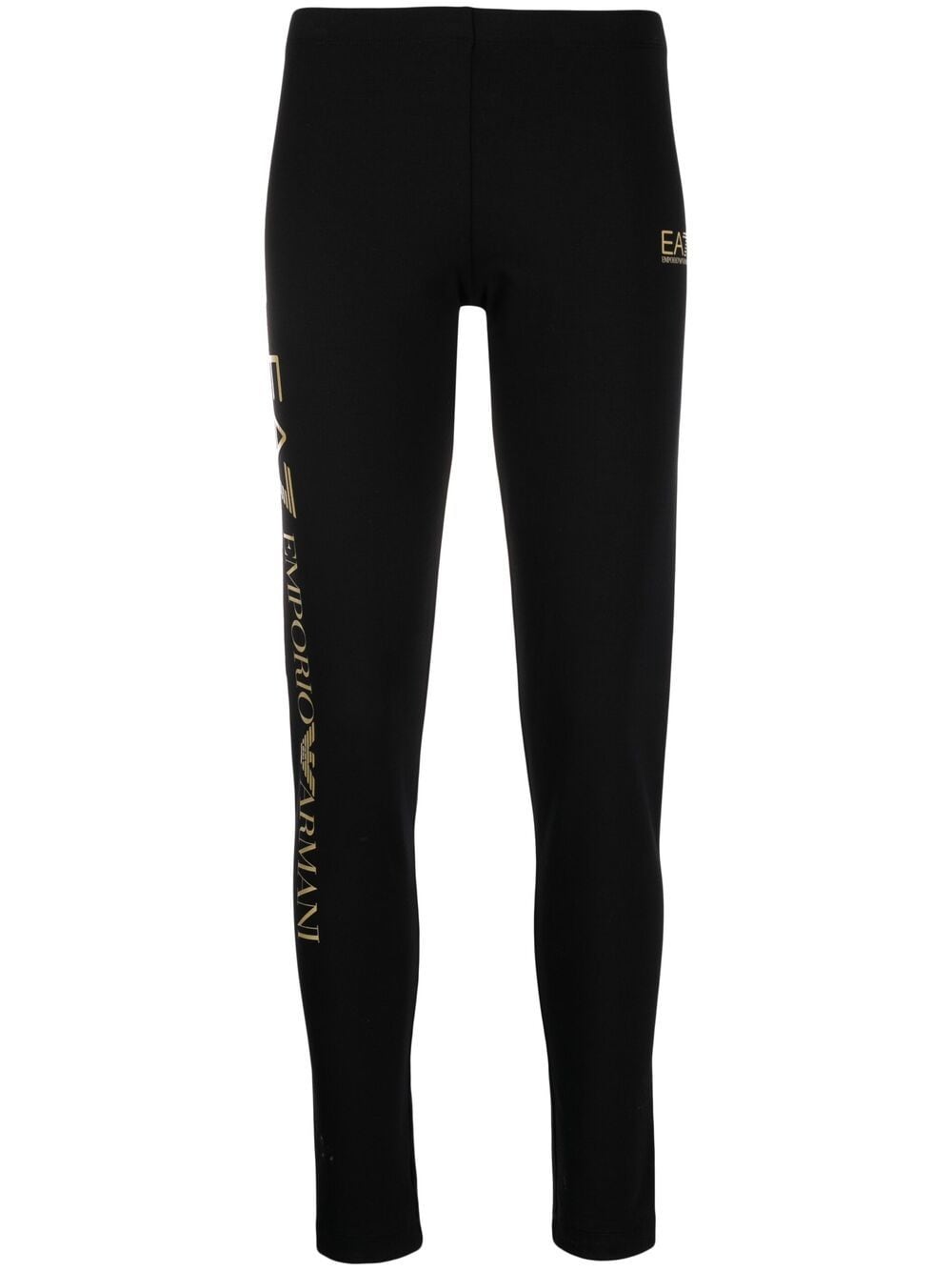 Ea7 Emporio Armani Leggings mit Logo-Print - Schwarz von Ea7 Emporio Armani