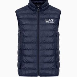 Ea7 Emporio Armani Navy Daunenweste Für Herren von Ea7 Emporio Armani
