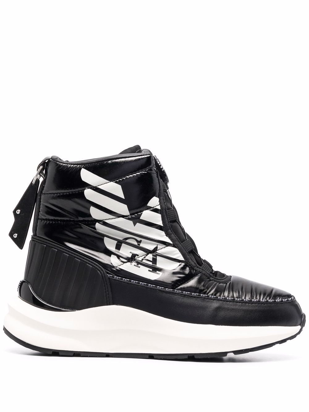 Ea7 Emporio Armani Stiefel mit Logo-Print - Schwarz von Ea7 Emporio Armani