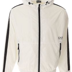 Ea7 Emporio Armani Weißer Bomberjacke - Herren Oberbekleidung von Ea7 Emporio Armani