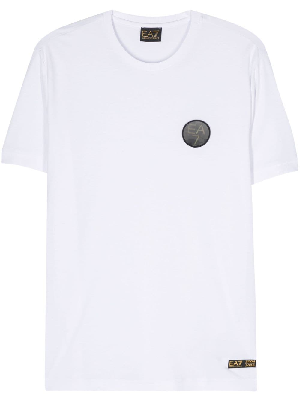 Ea7 Emporio Armani T-Shirt mit Logo-Applikation - Weiß von Ea7 Emporio Armani