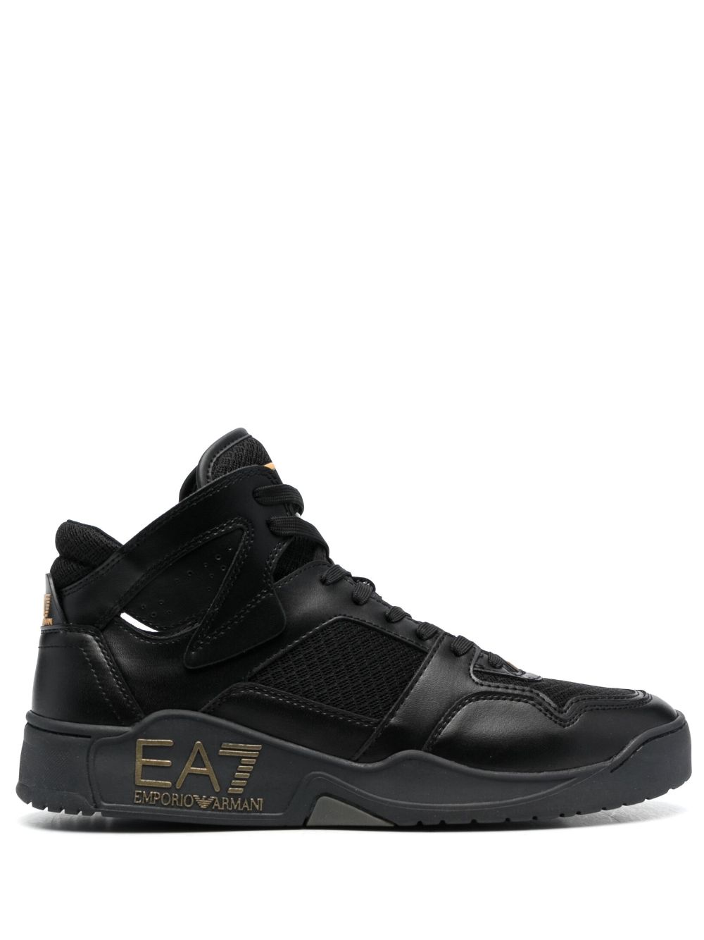 Ea7 Emporio Armani High-Top-Sneakers mit Logo - Schwarz von Ea7 Emporio Armani
