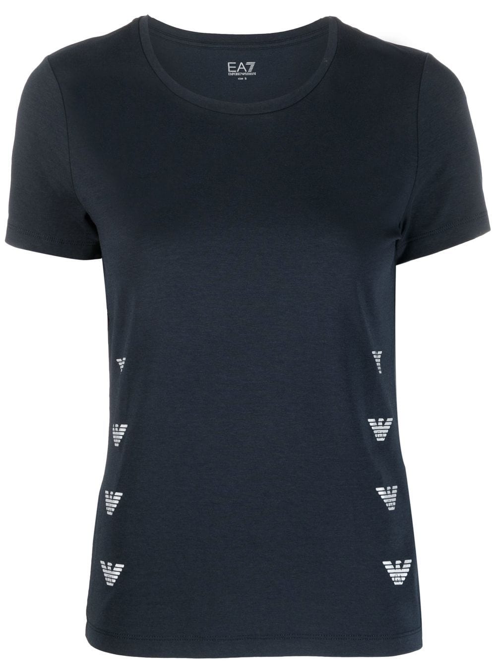 Ea7 Emporio Armani T-Shirt mit Logo-Print - Blau von Ea7 Emporio Armani