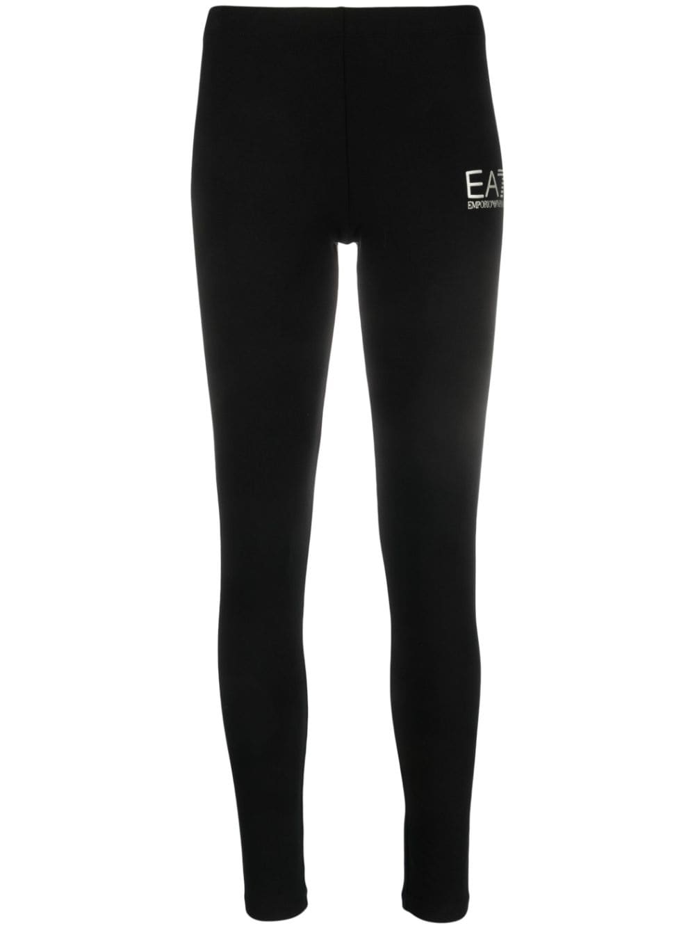 Ea7 Emporio Armani Leggings mit Logo-Print - Schwarz von Ea7 Emporio Armani