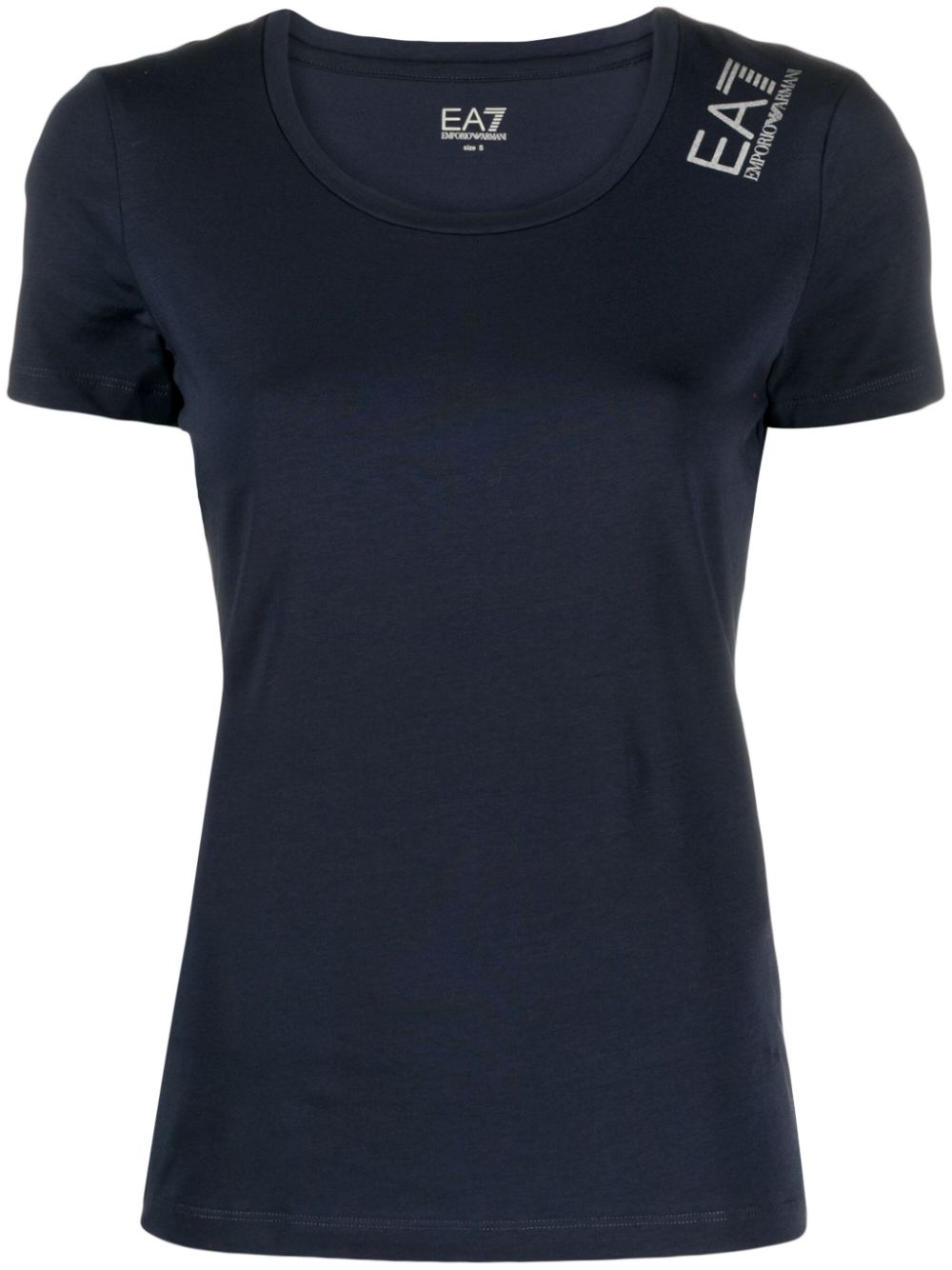 Ea7 Emporio Armani T-Shirt mit Logo-Print - Blau von Ea7 Emporio Armani