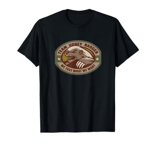 Team Honey Badger Military Morale Patch Veteran T-Shirt T-Shirt von Eads Designs