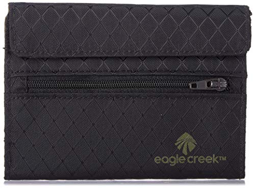 Eagle Creek Unisex-Erwachsene RFID International Tri-fold Wallet, Jet Black Geldbörse von Eagle Creek