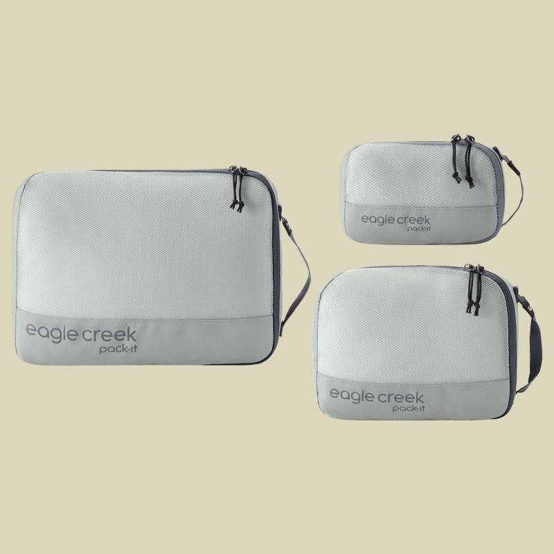 Pack-it Reveal Cube Set XS/S/M 3-er Set grau - storm grey von Eagle Creek
