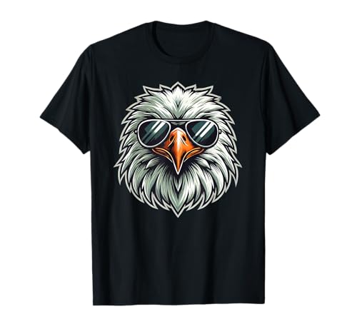 Adlergesicht mit Sonnenbrille Shirt Adler Liebhaber Damen Herren T-Shirt Adlergesicht mit Sonnenbrille Shirt Adler Liebhaber Damen Herren T-Shirt von Eagle Face Men Women Kids Tee Shirts