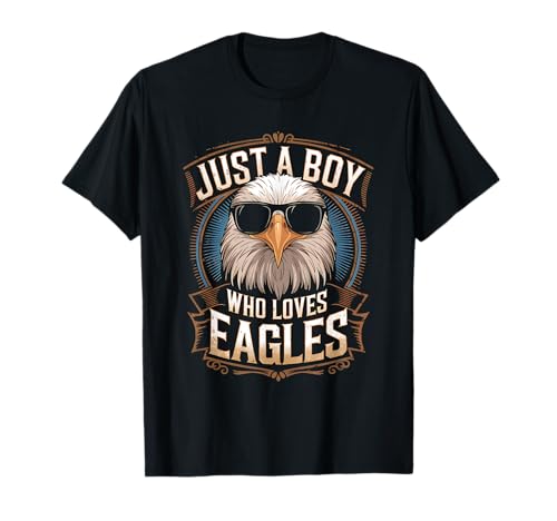 Boy Who Loves Eagles Bald Eagle Lovers Boys Kids Teens T-Shirt von Eagle Lover Cool Boy Bird Outdoor Adventures