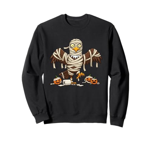 Lustiger Adler Mama Kürbis Halloween Kinder Herren Damen Sweatshirt von Eagle Lovers Cute Halloween Outfits for Boy Girl